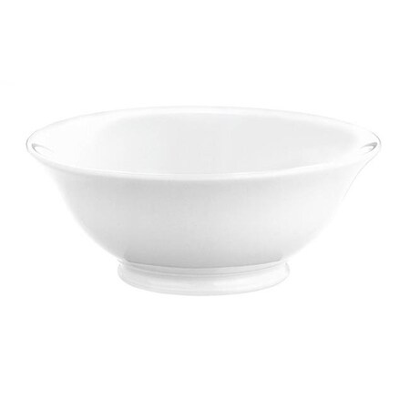 Pillivuyt Pillivuyt 170116BL Classic Individual 20 oz. Porcelain Footed Bowl 170116BL